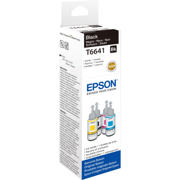 EPSON T6641 Black ink bottle 70ml (WE) | Epson