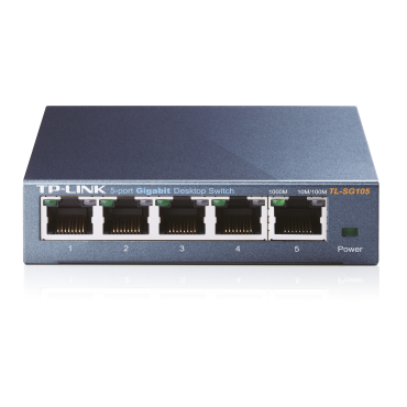 TP-LINK 5-PORT METAL GIGABIT SWITCH 5 10/100/1000M RJ45 PORTS SUPPORTS GMP SNOOPING IEEE 802.1P QOS