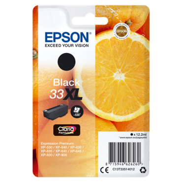 EPSON 33XL Ink Cartridge Claria Black | Epson