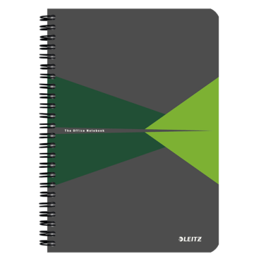 LEITZ Office muistikirja A5 viivat PP-kannet vihreä | Vihot ja kirjat