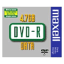 MAXELL DVD-R levy 16x, Data/Video 10mm jewelcase 5kpl/pkt