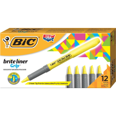 Bic Brite Liner keltainen korostuskynä kynämallinen | Korostuskynät
