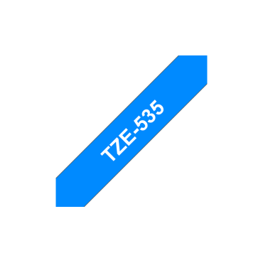 Brother TZe-535 sininen pohja/valkoinen teksti, Laminoitu Tarranauha (12mm x 8m)
