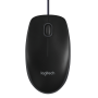 Logitech B100 optinen hiiri, 3 painiketta, langallinen, USB, Musta OEM