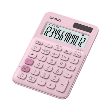 CASIO MS-20UC-PK pöytälaskin 12-numeroinen pinkki