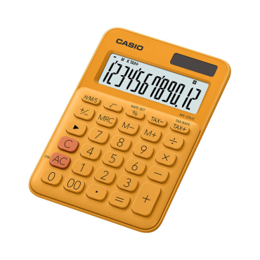 CASIO MS-20UC-RG pöytälaskin 12-numeroinen oranssi
