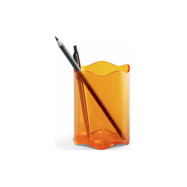 DURABLE Trend kynäpurkki läpinäkyvä oranssi