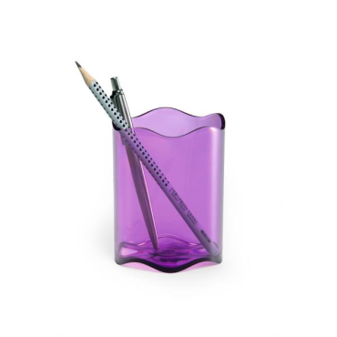 DURABLE Trend kynäpurkki läpinäkyvä violetti | Pöydälle