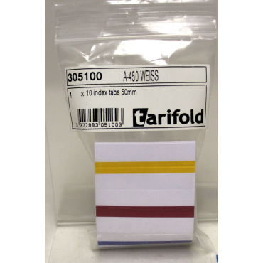 TARIFOLD pikahakutelineen kieleke 10kpl/pss 305100 | Pöydälle