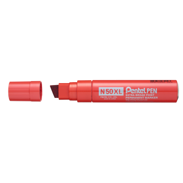 PENTEL N50XL huopakynä punainen viistokärki 11-17mm | Huopakynät