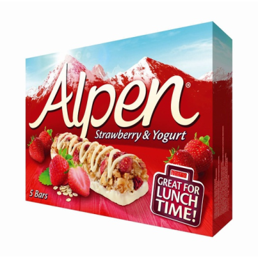 Alpen 5x29g mansikka yogurtti myslipatukka (10pkt/ltk) | Keksit ja makeiset