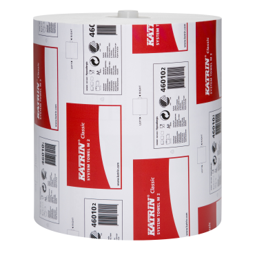 KATRIN Classic System Towel M2 2-krs valkoinen 6rll/ltk