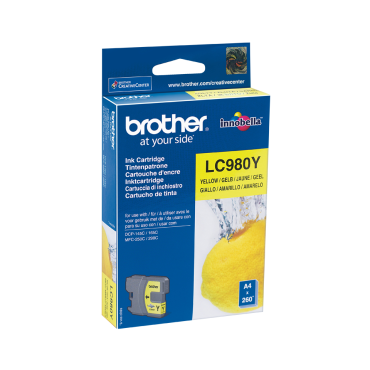 Brother LC980Y värikasetti keltainen (n. 260 sivua) | Brother