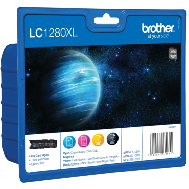 Brother LC1280XLVALBPDR Value Pack neliväripakkaus