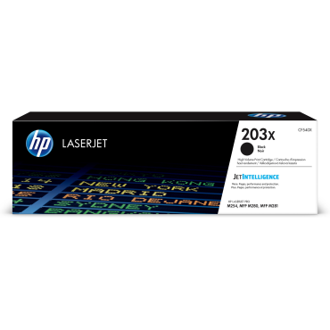 HP CF540X musta väriainekasetti 203X 3,2K Color LaserJet Pro M254dw | HP