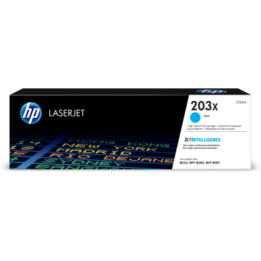 HP CF541X sininen väriainekasetti 203X 2,5K Color LaserJet Pro M254dw | HP