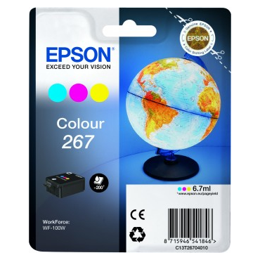 EPSON (267) Ink CMY WorkForce WF-100W | Epson