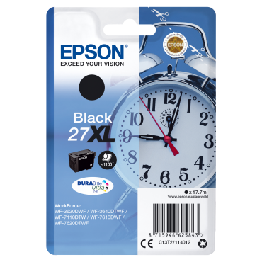 EPSON 27XL ink cartridge black high capacity 17.7ml 1.100 pages | Epson