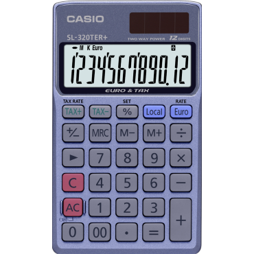 CASIO SL-320TER taskulaskin 12-numeroinen