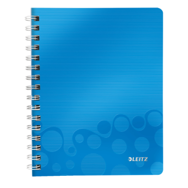 LEITZ Wow muistikirja A5 viivat  PP-kannet sininen | Vihot ja kirjat