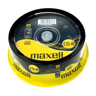 MAXELL 80XL CD-R levy 52x 25kpl/pkt | CD- ja DVD-levyt