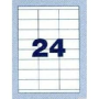 NORDIC OFFICE tulostustarra 24-jak 70x36mm valkoinen 100ark/pkt  (4723) | Tarrat