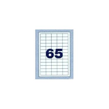 NORDIC OFFICE tulostustarra 65-jak 38x21,2mm (4716)