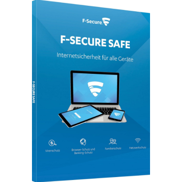 F-SECURE SAFE  (1YEAR 1 DEVICE) ATTACH, E-KEY | Ohjelmistot