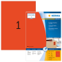 HERMA A4 1-jak tarra punainen 210x297mm 100kpl/pkt | Tarrat