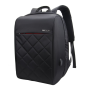 BESTLIFE TravelSafe Radek 15.6″ kannettavan reppu USB musta ruutukuvio | Reput