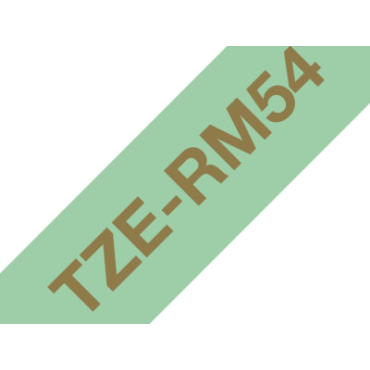 Brother TZe-RM54 Satiininauha, mintunvihreä nauha /kullanvärinen teksti (24 mm x 4m) | Brother TZe-tarrat