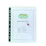 SNOPAKE Polyfile kansiotasku A4 kirkas, nepparikiinnitys pitkällä sivulla | Taskut