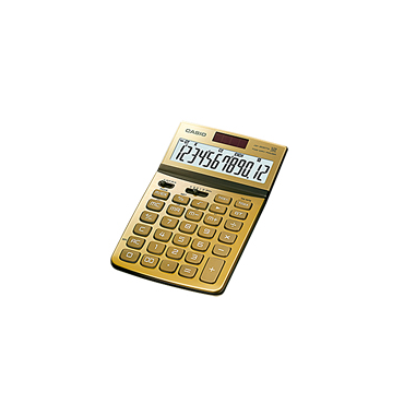 CASIO JW-200TW-GD design pöytälaskin 12-numeroinen kulta