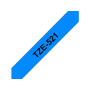 Brother TZe-521 sininen pohja/musta teksti, Laminoitu Tarranauha (9mm x 8m) | Brother TZe-tarrat
