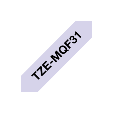 Brother TZe-MQF31 Tarranauha vaaleanliila pohja/musta teksti (12mm  x 4m) | Brother TZe-tarrat
