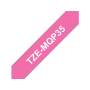 Brother TZe-MQP35 pinkki pohja/valkoinen teksti, Matta, Laminoitu tarranauha (12mm x 5m) | Brother TZe-tarrat