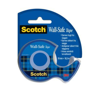 SCOTCH ® Wall-Safe teippi katkaisijalla 19mm x 16,5m | Teipit ja liimat