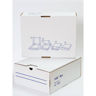 HSK-boxi 12cm A4 arkistokotelo valkoinen | Laatikot ja tarvikkeet