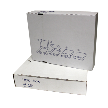 HSK-boxi 6cm A4 arkistokotelo valkoinen