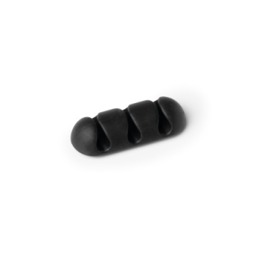 DURABLE Cavoline Clip johdonpidike 3:lle johdolle grafiitti 2kpl/pkt | Telineet ja kourut