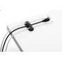 DURABLE Cavoline Clip johdonpidike 3:lle johdolle grafiitti 2kpl/pkt | Telineet ja kourut