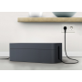 DURABLE Cavoline Box L jatkojohdon suojakotelo grafiitti | Telineet ja kourut