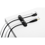 DURABLE Cavoline Clip johdonpidike 4:lle johdolle grafiitti 2kpl/pkt | Telineet ja kourut