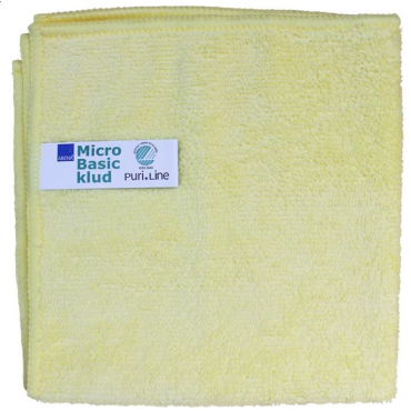 ABENA Puri-Line Basic mikrokuituliina 32x32cm keltainen 10kpl