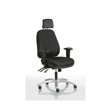 EURO TEAM 30 toimistotuoli käsinojilla ja niskatuella musta | Tuolit