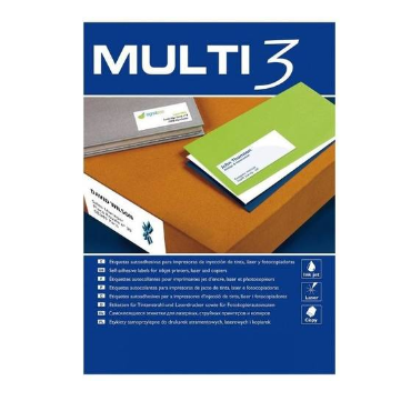 MULTI3 tulostustarra 40-jak 52,5x29,7mm (Nordic Office)