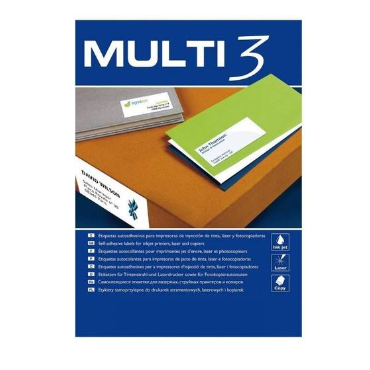 MULTI3 tulostustarra 40-jak 52,5x29,7mm (Nordic Office) | Tarrat