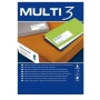 MULTI3 tulostustarra 40-jak 52,5x29,7mm valkoinen 100ark/pkt | Tarrat
