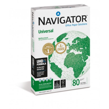 Navigator Universal A4 80g kopiopaperi CIE169, (5rs ltk, 240rs lava)
