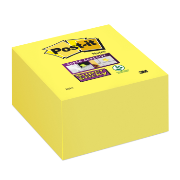 Post-it® Super Sticky viestilappu kirkas keltainen 350lappua/pkt | Viestilaput ja teippimerkit